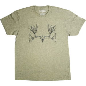 Extinct: Cervalces Scotti T-Shirt - Military Heather (Front)